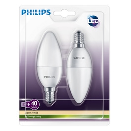 Bec LED Philips lumanare B39 E14 5.5W 470lm lumina calda 2700 K - 2 buc