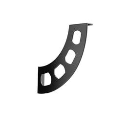 Consola decorativa, din metal, Boomerang, neagra, 180 mm