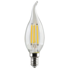 Bec LED filament Hoff lumanare fantezie E14 4.9W 600lm lumina calda 2700 K, flame