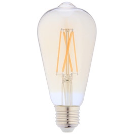 Bec LED filament Hoff clasic ST64 E27 8W 900lm lumina calda 2500 K, auriu