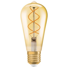 Bec LED decorativ vintage Osram Edison Fil Gold clasic ST87 E27 4.5W 250lm lumina calda 2000 K, dimabil