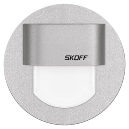 Spot LED aplicat Skoff Rueda stick, 0.8W, 32lm, lumina rece, 10V, IP66, argintiu