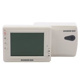 Termostat de ambient pentru centrala, wireless, Division Gas DG908 WHB-3 RF2 programabil, cu radio frecventa, 2 x AA, 230 V