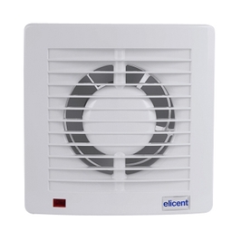 Ventilator baie, axial, Elicent E-Style D100, plastic, IPX4, 14 W, 2650 RPM, 90 mc/h, D 100 mm