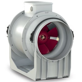 Ventilator pentru tubulatura, axial, industrial, Vortice Lineo 200, plastic, IPX5, 110 W, 2710 RPM, 1135 mc/h, D 200 mm