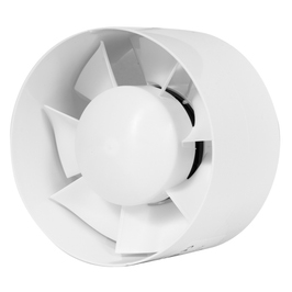 Ventilator plastic pentru tubulatura Europlast e-extra, D 125 mm, 16 W, 2360 RPM, 150 mc/h