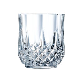Pahar whisky, Longchamp, din sticla cristalina, 320 ml, set 6 bucati