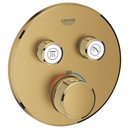 Unitate de control cu termostat Grohe Grohtherm SmartControl 29119GN0, pentru instalare incastrata cu doua iesiri