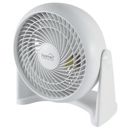 Ventilator de birou Home TF 23 Turbo, 50 W, 3 viteze, diametru 23 cm, cap cu unghi de inclinare la 90 grade, montare si pe perete, alb