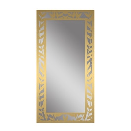 Oglinda decorativa Class Mirrors D4, vopsita auriu, dreptunghiulara, 60 x 150 cm