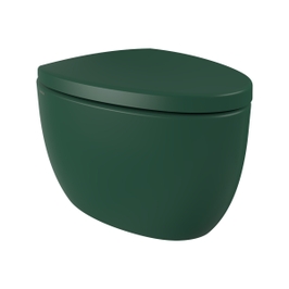 Vas WC cu functie bideu, Bocchi Etna 1116-027-0128, verde mat, evacuare orizontala, 37.5 x 39.5 x 53.5 cm