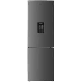 Combina frigorifica Samus SCX394D, 313 litri, clasa F, inaltime 186 cm, dozator de apa, termostat reglabil, dezghetare automata la frigider, usi reversibile, lumina interioara tip LED, picioare reglabile, argintie