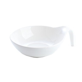 Bol pentru servire mesei SRM598, ceramica, alb, 21 x 10 cm