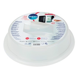 Capac de protectie pentru cuptorul cu microunde, Wpro, diametru 26.5 cm, alb transparent