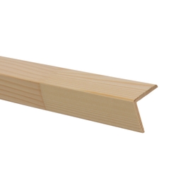 Sipca din lemn de rasinoase, colt tip L, 40 x 40 x 4 mm, 2 m