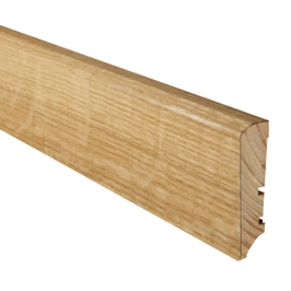 Plinta parchet lemn P50, stejar lacuit, 2200 x 60 x 16 mm