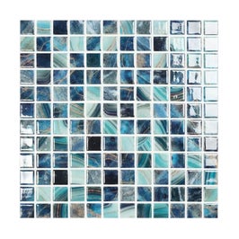 Mozaic din sticla Nature Royal 5604, albastru, interior / exterior, 31.7 x 31.7 cm