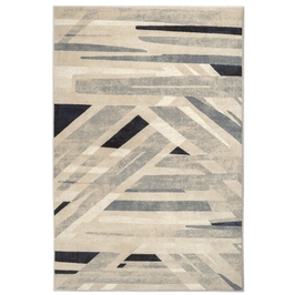 Covor living / dormitor Carpeta Bella 77061-51955, 200 x 300 cm, lana, gri + crem + alb, dreptunghiular