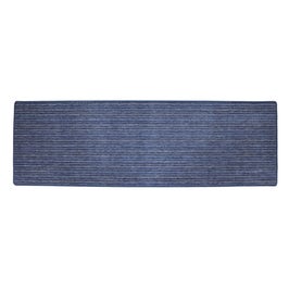 Traversa hol Multimat Stripes, 80 x 250 cm, polipropilena, albastru + bej