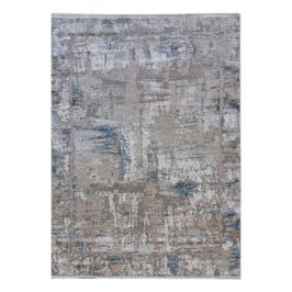 Covor living / dormitor Pierre Cardin Cairo TT04B, 160 x 230 cm, vascoza + acril, crem + albastru + gri, dreptunghiular