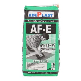 Adeziv pentru gresie si faianta Adeplast AF - E, exterior, gri, 25 kg
