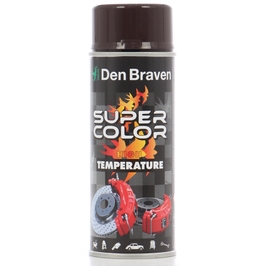 Spray vopsea rezistent la temperaturi ridicate, Den Braven Super Color High Temperature, maro, interior / exterior, 400 ml