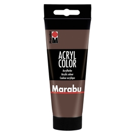 Vopsea acrilica, Marabu Acryl Color, pe baza de apa, medium brown 050, 225 ml
