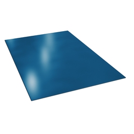 Tabla plana din otel, zincata, Bilka, albastru (RAL 5010), lucios, 2000 x 1250 x 0.45 mm