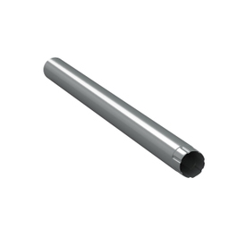 Prelungitor intermediar burlan, pentru sistem pluvial, Bilka, metalic, argintiu (RAL 9006), lucios, D 90 mm, 1 m