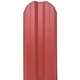 Sipca metalica cutata pentru gard, rosu / RAL 3011, 1000 x 115 x 0.45 mm, set 25 bucati + 50 bucati surub autoforant