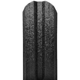 Sipca metalica cutata pentru gard, negru / RAL 9005, 1300 x 115 x 0.5 mm, set 25 bucati + 50 bucati surub autoforant