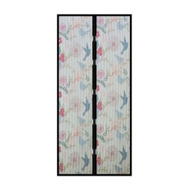 Plasa protectie tantari / insecte, Pasari, pentru usi, poliester, multicolor, 100 x 210 cm