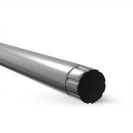 Prelungitor intermediar burlan, pentru sistem pluvial, Bilka, metalic - Magnelis, gri, lucios, D 100 mm, 1 m