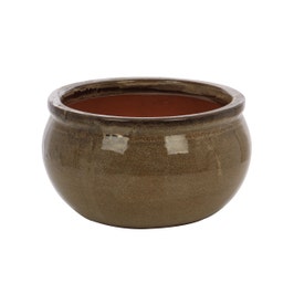 Ghiveci ceramic 21237 C, rotund, 33 x 18 cm