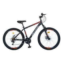Bicicleta adulti, MTB-HT, Velors V2609A, 26 inch, frane disc, 18 viteze, negru/ rosu
