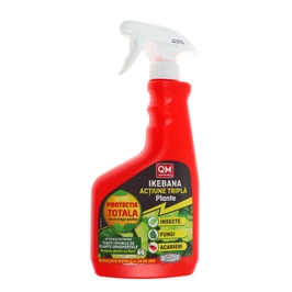 Insecticid, fungicid si acaricid Ikebana, pentru plante, cu pulverizator, lichid, 750 ml