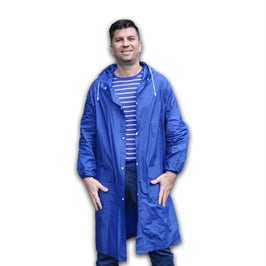 Pelerina ploaie Universal, PVC, albastru, marimea M
