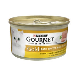 Hrana umeda pentru pisici, Gourmet Gold Mousse, adult, carne de pui, 85g