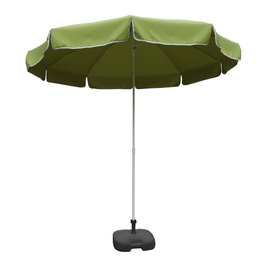 Umbrela soare pentru terasa, rotunda, structura metal, verde, D 240 cm, 10 spite