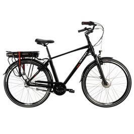 Bicicleta electrica, Devron 28124, marime M, 28 inch, 3 viteze, Shimano Nexus, cadru aluminiu, negru