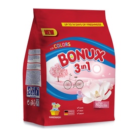 Detergent rufe manual Bonux 3 in 1 Pure Magnolia, pentru rufe colorate, 400 g