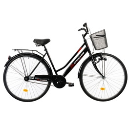 Bicicleta dama, DHS Citadinne 2812, marime L, 28 inch, 1 viteza, negru