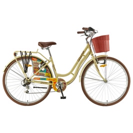 Bicicleta dama, oras, Polar Grazia, marime M, 6 viteze, schimbator spate Shimano, bej