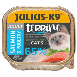 Hrana umeda pisici, Julius K9, adult, aroma somon si pui, pate 100 gr