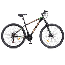 Bicicleta adulti, MTB-HT, Velors 2910A, 29 inch, 21 viteze, frane disc, negru + portocaliu + verde