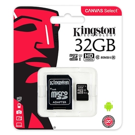 Card de memorie Kingston MicroSDXC, 32 GB, clasa 10, UHS-1, viteza transfer 80 MB/s, adaptor SD inclus