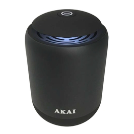 Boxa portabila activa Akai ABTS-S4, Bluetooth, 5 W, TF, lumina led albastra, negru
