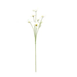 Floare artificiala HT1735, alba, 80 cm