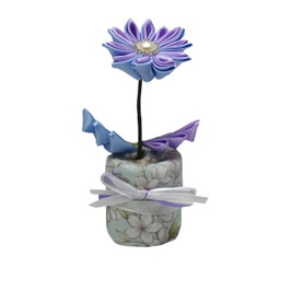 Decoratiune parfumata, Aroma Land  6426495550877, floare albastra, carbune bambus