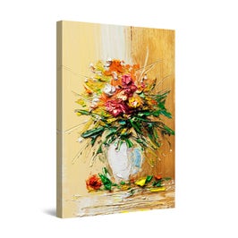 Tablou canvas dualview DTB8667, Startonight, Vaza cu flori , panza + sasiu lemn, 60 x 90 cm